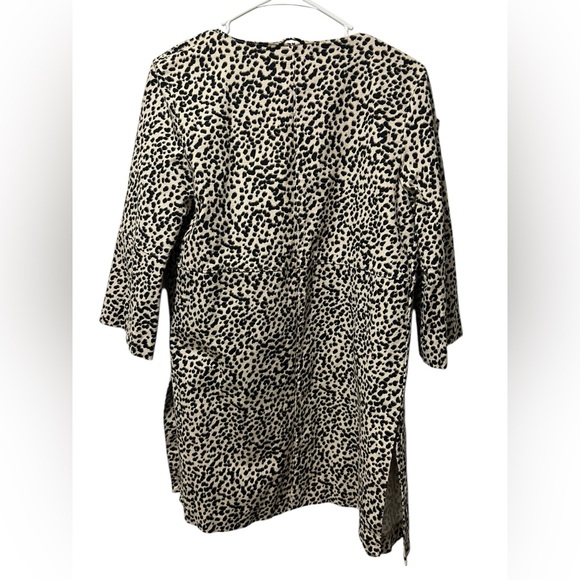 H&M leopard print open front jacket with 3/4 sleeves | SZ 8 med - Picture 8 of 8